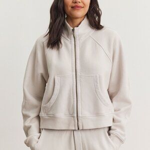 Velvet by Graham & Spencer Cecilia Fleece Zip Up in Crescent size Small NWT